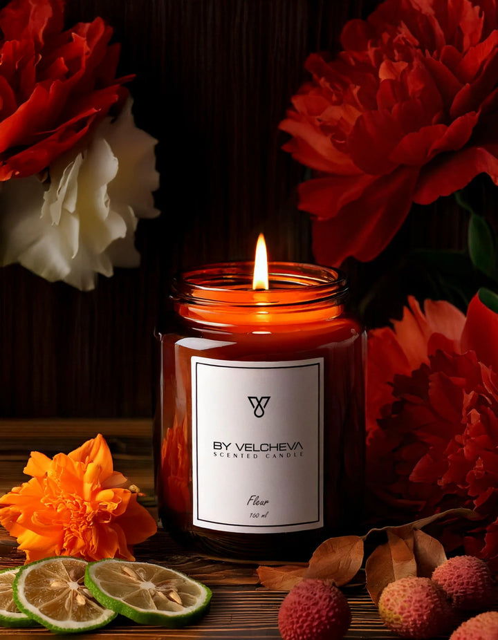 FLEUR - Aroma Candle - BY VELCHEVA