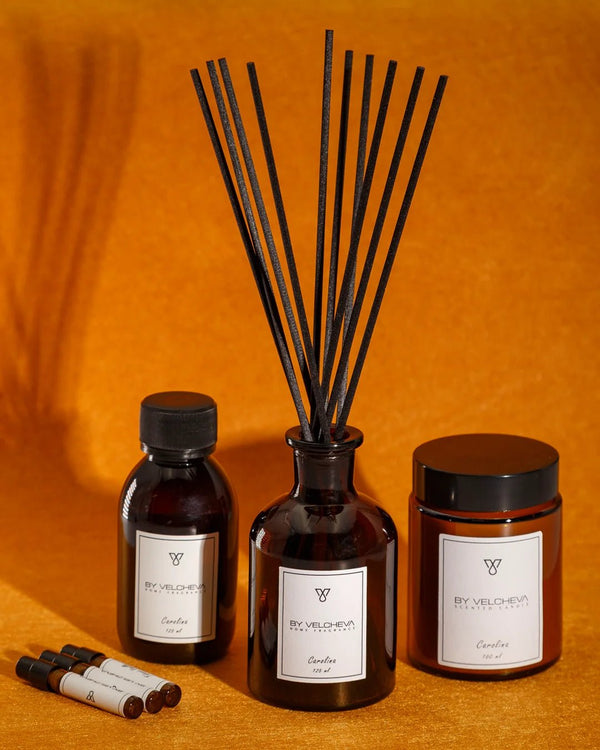 Gift Set Mikado 125 ml + Scented Candle 160 ml - BY VELCHEVA