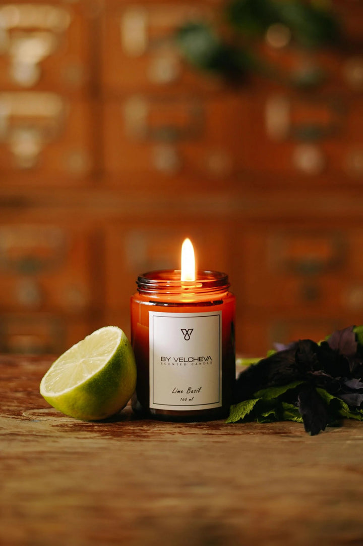 LIME BASIL - Aroma Candle - HARMONIA HOMES