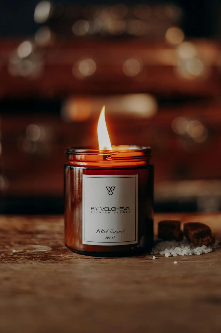 SALTED CARAMEL - Aroma Candle - HARMONIA HOMES