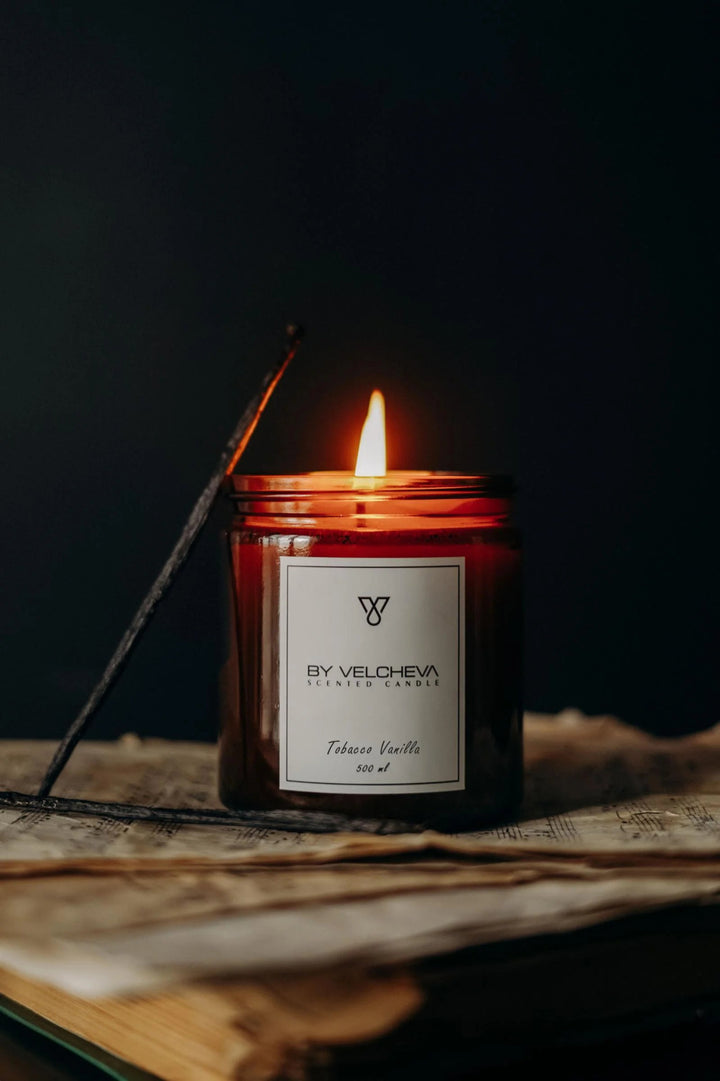 TOBACCO VANILLA - Aroma Candle - HARMONIA HOMES