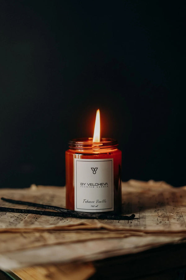 TOBACCO VANILLA - Aroma Candle - HARMONIA HOMES