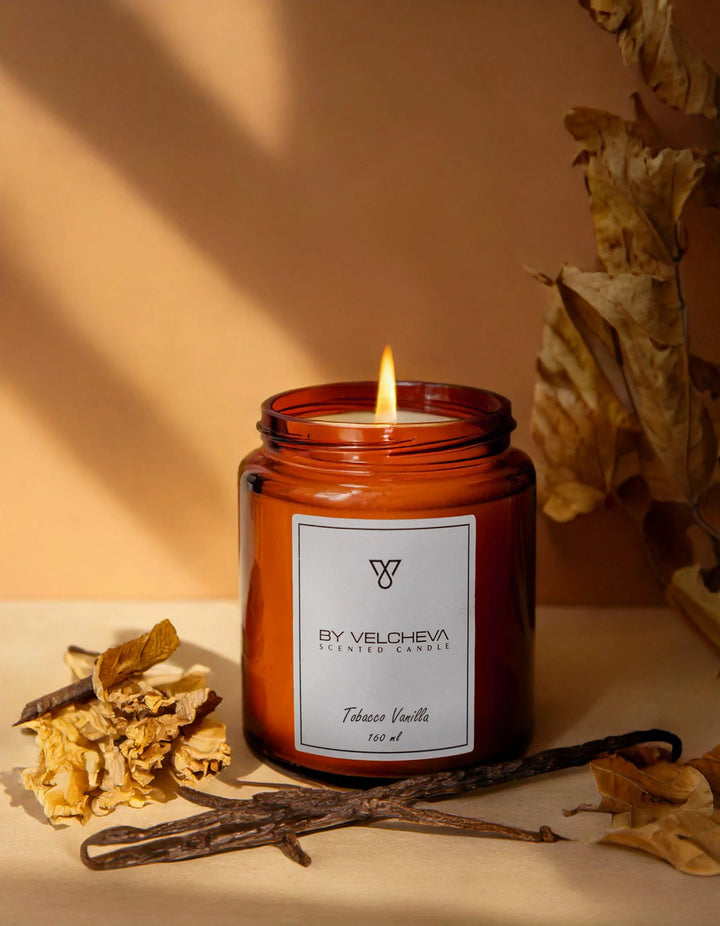 TOBACCO VANILLA - Aroma Candle - HARMONIA HOMES